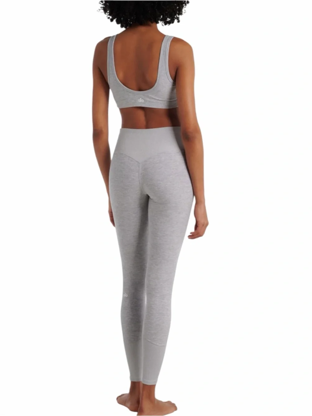 Alo Yoga | High-Waist Soft Lounge Legging in Athletic Heather Gray Size S